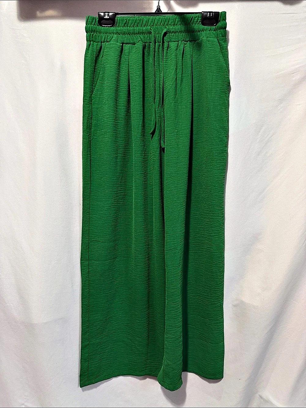 QIXING Wide Leg Pants in Green Size Medium NWT